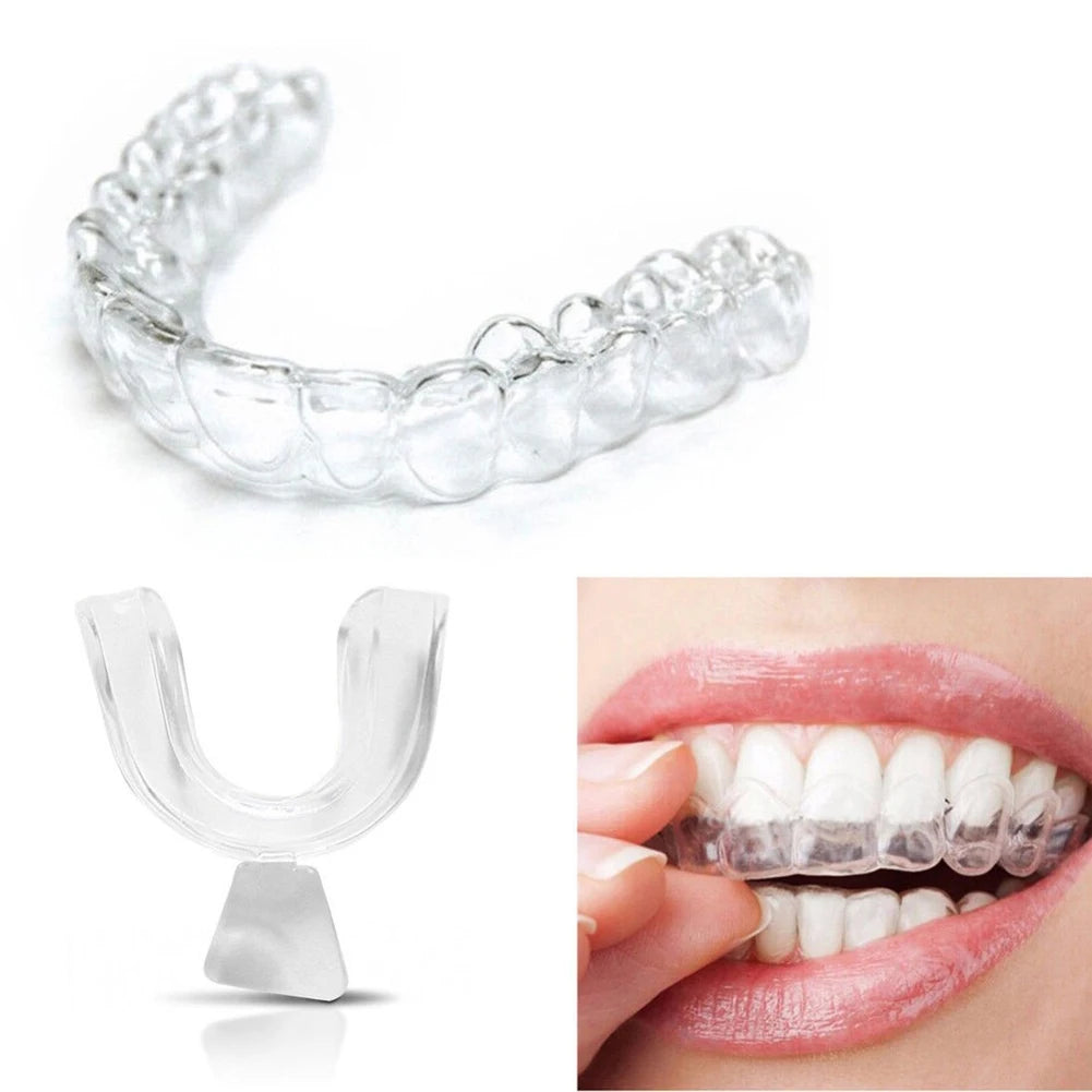 2-8PCS Anti Snoring Bruxism Sleeping Mouth Guard Tray Stop Teeth Grinding Sleep Aid Night Guard Gum Shield Mouth Health Care