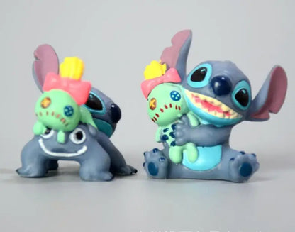 1set Stitch Cartoon Toy Doll Have 6 Different Dolls Give Away Boyfriend Anime Doll Necklace Pendant Birthday Gift Christmas Gift