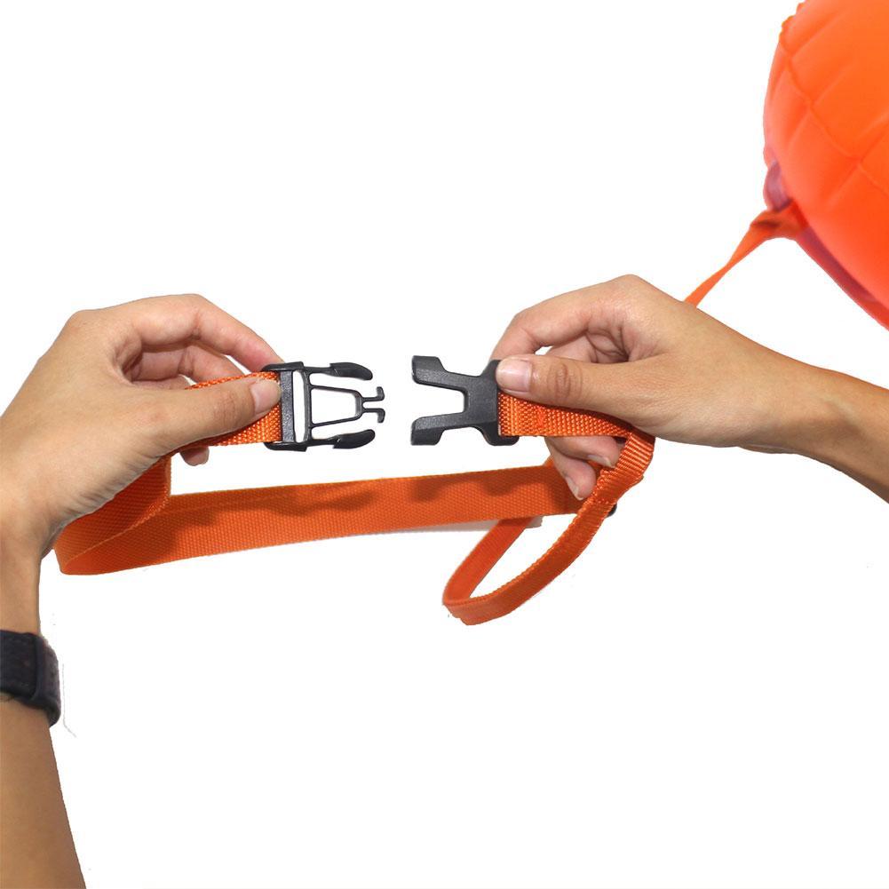 Swimming pool Buoy Tow Floats Inflatable Life Saving Swim Buoy PVC Inflated Air Drying Bag Drift Bag  pool accessory Open Water
