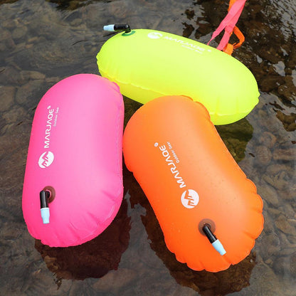Swimming pool Buoy Tow Floats Inflatable Life Saving Swim Buoy PVC Inflated Air Drying Bag Drift Bag  pool accessory Open Water