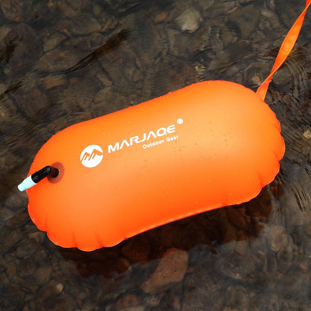 Swimming pool Buoy Tow Floats Inflatable Life Saving Swim Buoy PVC Inflated Air Drying Bag Drift Bag  pool accessory Open Water