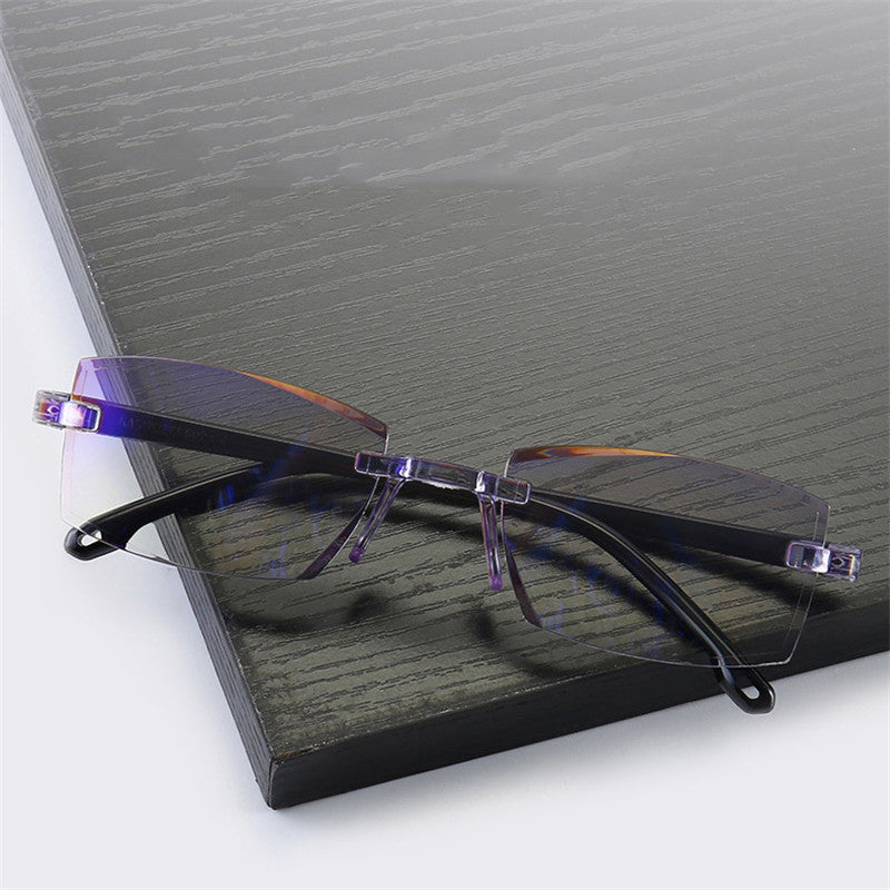 Anti-Blue Ray Progressive Far And Near Dual-Use Reading Glasses Frameless Ultra Light
