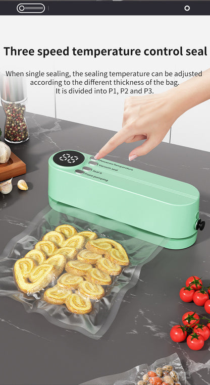 Charging Mini Wireless Fully Automatic Vacuum Sealing Machine Household Small Portable Food Packaging Plastic Sealing Machine