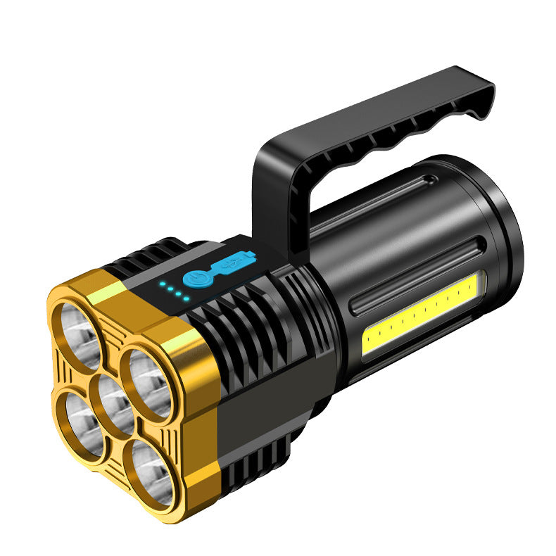 100000lumens Five Nuclear Anti-explosion Powerful Flashlight Nitecore Lantern High Power Led Torch Rechargeable Lamp with COB Side Light