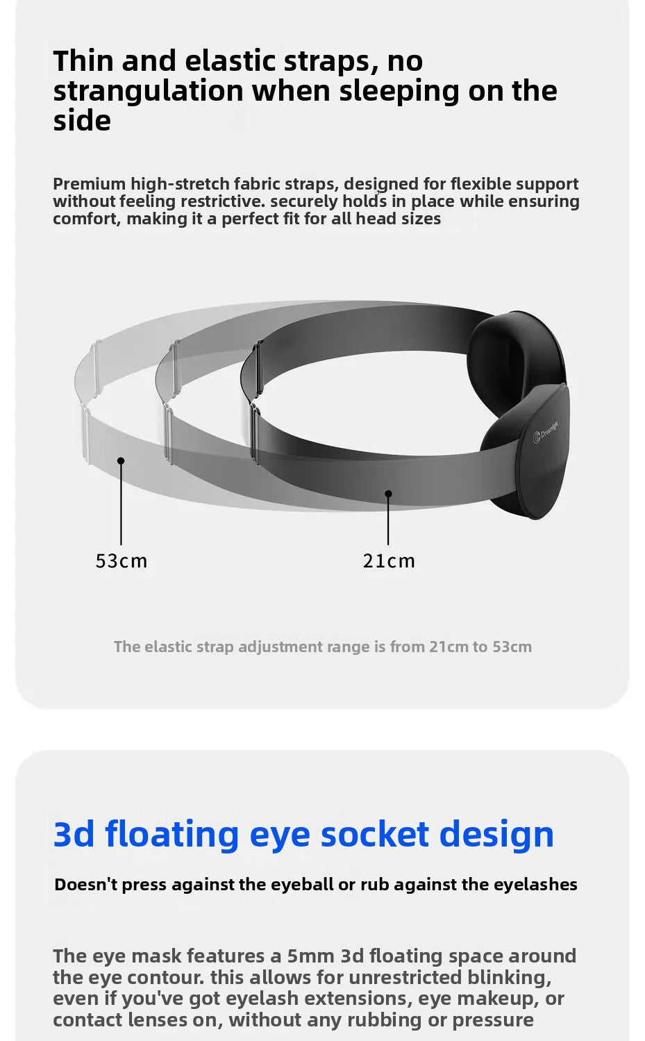 New Dreamlight Eye Patch Shading Sleep Eye Mask Eyepatch Travel Relax Cover Eyeshade Lunch Break Sleep Soft Eye Care Tools