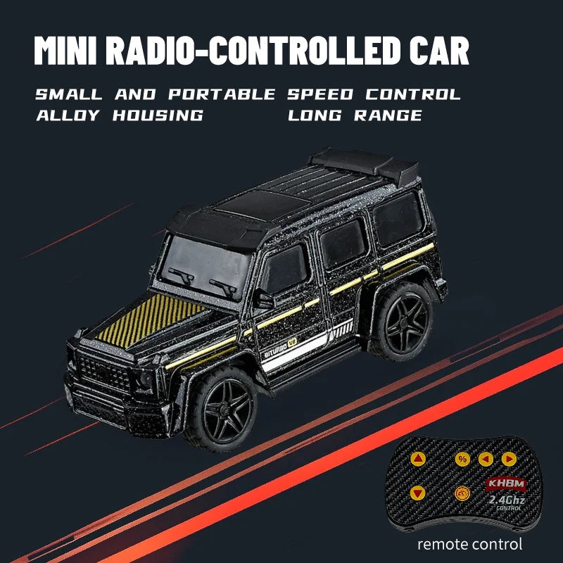 New RC Car MINI Alloy 1/64 Remote Control Car Convenient to Carry 60 Minutes of Work Time Children's Gifts Electronic Toys