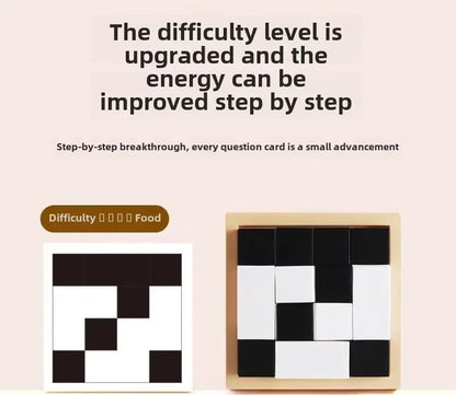 120/370 Level Black White Hidden Building Block Intelligent Puzzle Toys Puzzle Interactive Tabletop Game