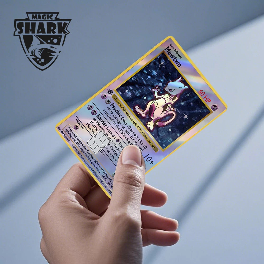 Charizard Gyarados Venusaur Blastoise Mewtwo Squirtle Snorlax Holographic Laser Credit Debit Card Film Skin Sticker