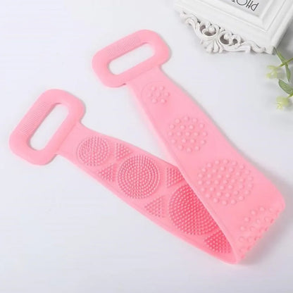 1pcs Silicone Scrubber Back Massage Exfoliating Sponge Bathroom Bath Brush Scrub Shower Brush Body Wash Scrub Removal Bath Spong