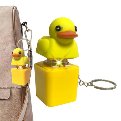 1pcs Hot sale Quacky Duck Keyboard Fidget Toys Keychain Keyboard Toys Finger Button Clicker Sensory Toys Stress Relief Gifts