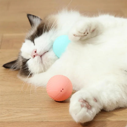 Smart Cat Toys Ball Automatic Interactive Pets Electric Rolling Teaser USB Rechargeable Kitty Moving Bouncing Ball Birthday Gift