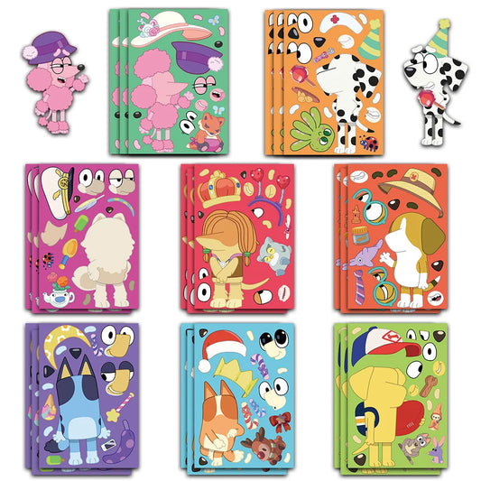 8PCS Cartoon Cute Bruy Creative Collage Classic Children's Stickers Scrapbook Phone Case Notebook Guitar Decorative Stickers
