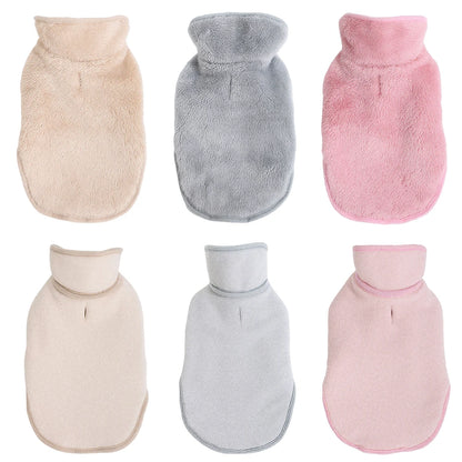 Cute Pet Jacket Coat Adjustable Soft High Neck Kitten Apparel Reversible Warm Fleece Autumn Winter Costume For Small Cats Sphynx