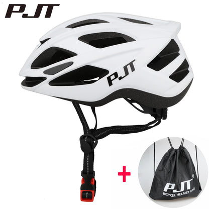 PJT Cycling Helmet Man Women Road Mountain Bike Helmet Outdoor Bicycle Skateboard Scooter Integrally-Molded Ultralight Helmet