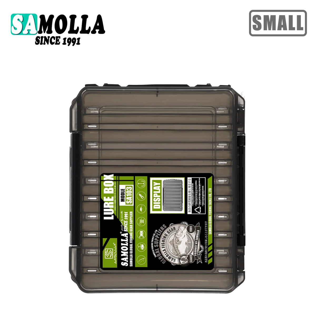 SAMOLLA Large Fishing Tackle Box Lure Storage Double Sided Lure Hook Boxes Baits Container Storage Case Fishing Accessories