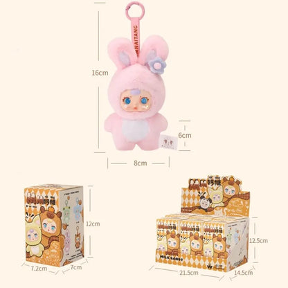 New Cute Milk Candy Capybara Elephantidae Panda Anime Figure Plush Pendant Backpack Decor Blind Box Surprise Toys Birthday Gifts