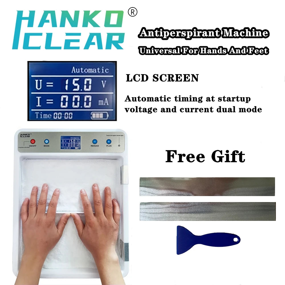 Hankoclear® Hands And Feet Sweating ,Iontophoresis Antiperspirant Machine for Hyperhidrosis New Anti-Sweat Hand Foot