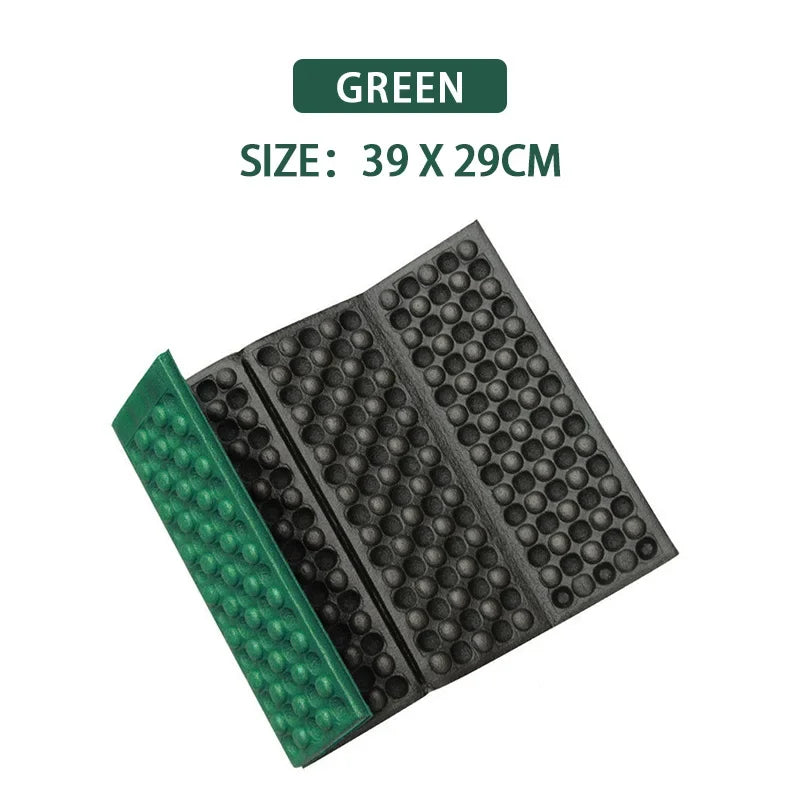 Honeycomb Massage Mat 6-Fold XPE Cushion Outdoor Hiking Camping Training Park Foldable Pillow Picnic Sitting Moisture-proof Pad