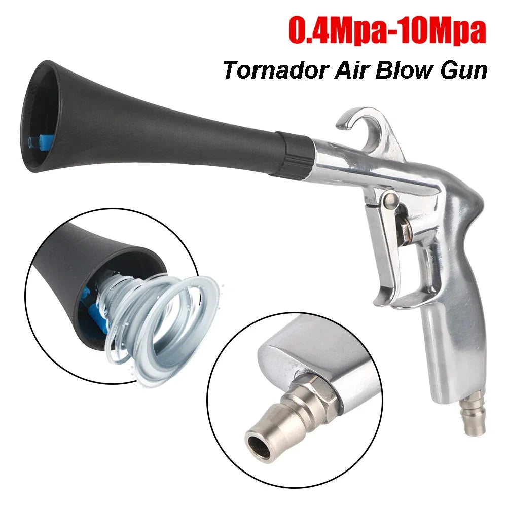 Dry Cleaning High Pressure Gun Car Wash Gun 0.4Mpa-10Mpa Tornador Air Blow Interior Detailing Cleaning Tools Dust Blowing