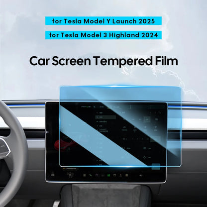 TESY Tempered Glass Film Protector for New Tesla Model YL Y Juniper Launch Model 3 Highland Front Rear Screen Protective