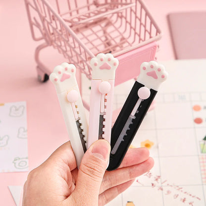 Mr.Paper Mini Cat Claw Utility Knife Creative Cute Convenient Hand Account Paper-cutting Tool Student Stationary Art Supplies