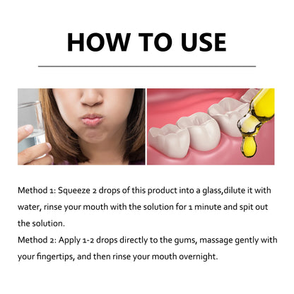 Gingival repair drops Quickly Repair of Cavities Caries Teeth Whiten Remove Yellow Plaque Stains Relieve Gums Decay Toothpaste