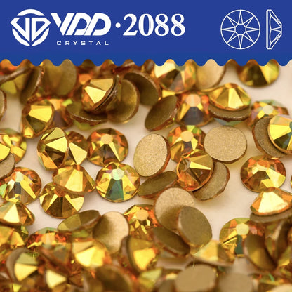 VDD SS16-SS30 High Quality AAAAA 2088 Rhinestones Crystal Flatback 8 Big 8 Small 16cut Stones For DIY Crafts Nail Art Decoration