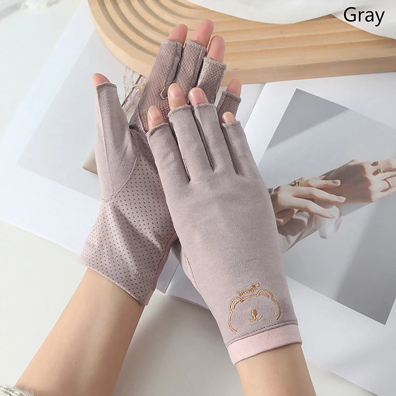 1 Pair Anti UV Nail Gloves UV Gel Shield Glove Fingerless Manicure Nail Art Tools LED Lamp Nails Dryer Radiation Hand