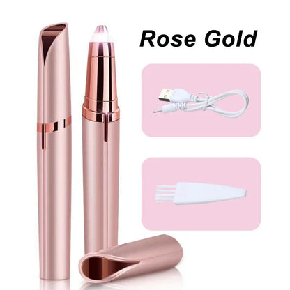 Womens Electric Eyebrow Trimmer Eye Brow Shaper Pencil Face Hair Remover For Women Automatic Eyebrow Shavers Pocketknife