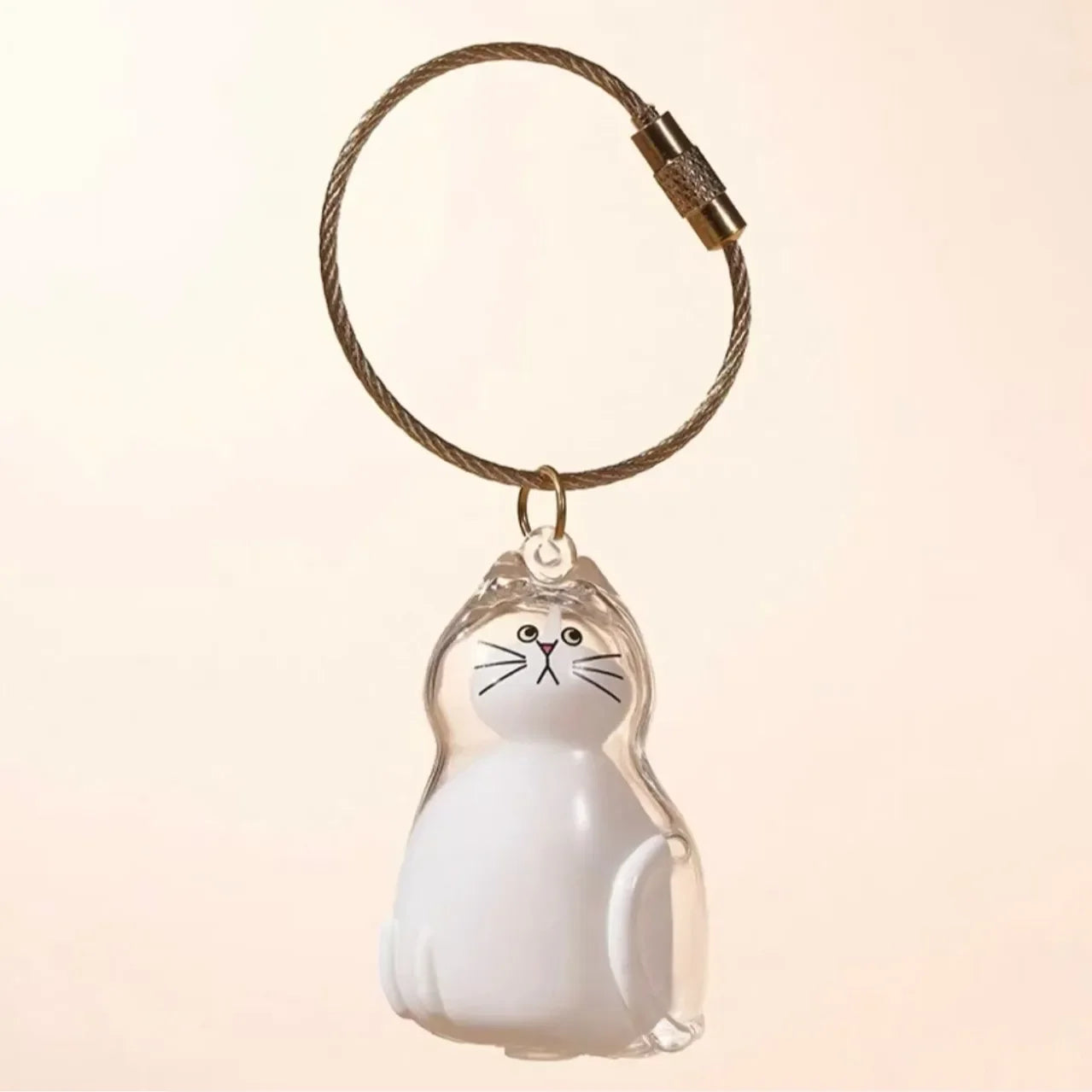 Dog Hair Storage Box Puppy Hair Memorial Keepsake Capsule Pet's Dog/Cat Fur Container Transparent Capsule Keychain Souvenirs