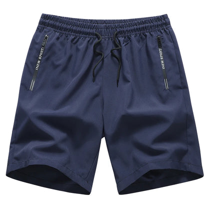 Newest Summer Shorts Men Gym Sport Running Fitness Workout Man Short Pants Breathable Quick-drying Drawstring Men's Shorts Black