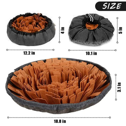 Pet Snuffle Mat for Dogs, Interactive Feed Game for Boredom, Encourages Natural Foraging Skills for Cats Dogs Bowl Travel Use