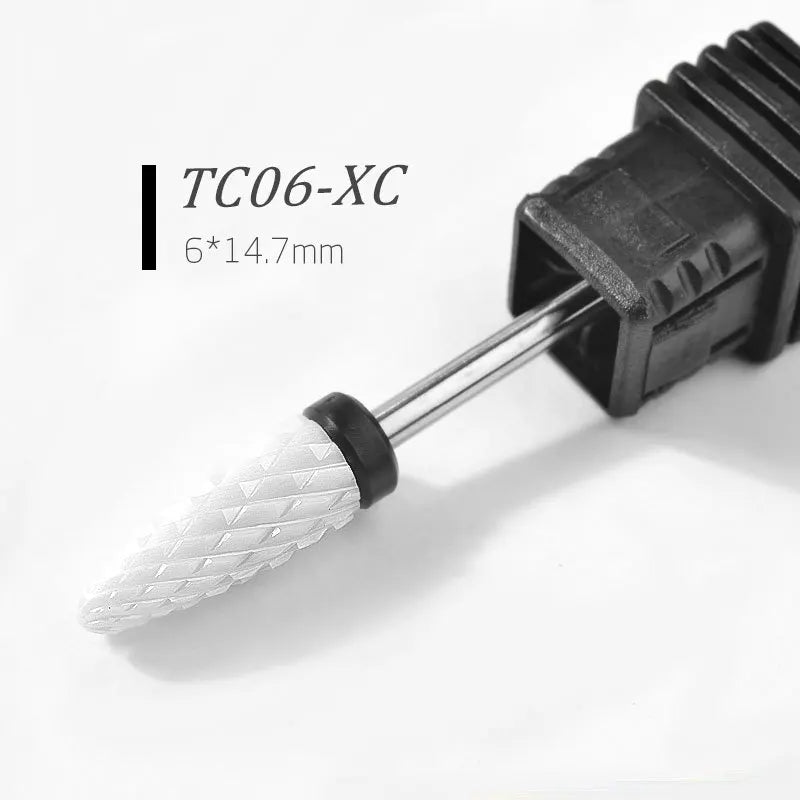 1/5pcs Ceramic Nail Drill Bits Milling Cutter Nail Files Grinding Head Electric Pedicure Manicure Polish Cuticle Clean Nail Tool