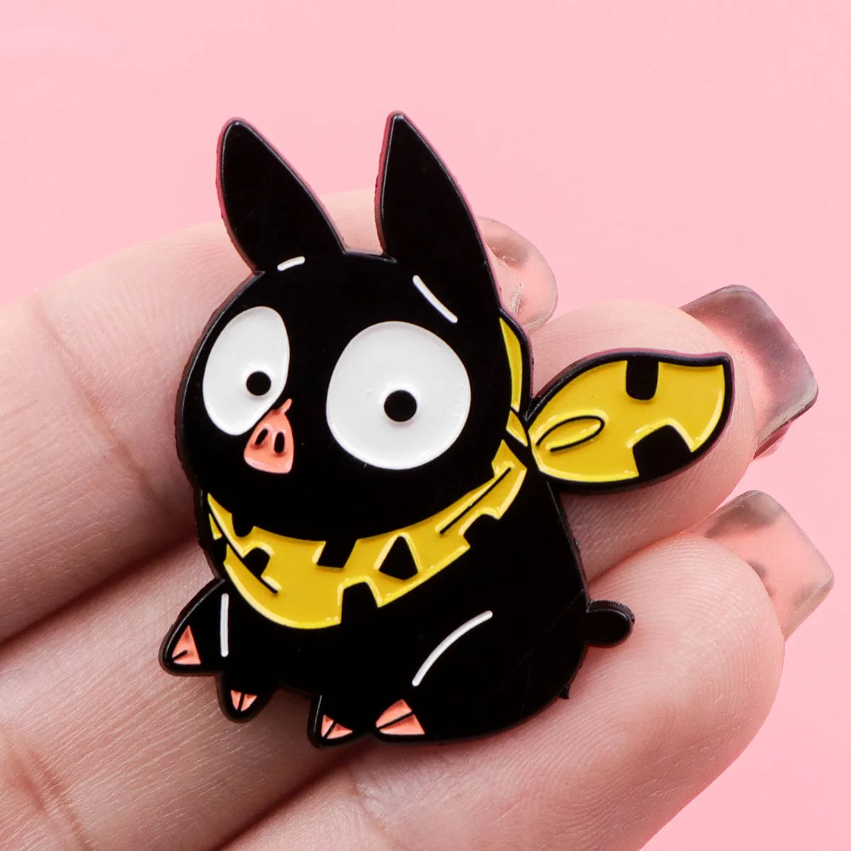 Anime Black Pig Enamel Pin Badges on Backpack Women's Brooches Collar Lapel Pins Manga Jewelry Cosplay Accessories Toys Gifts