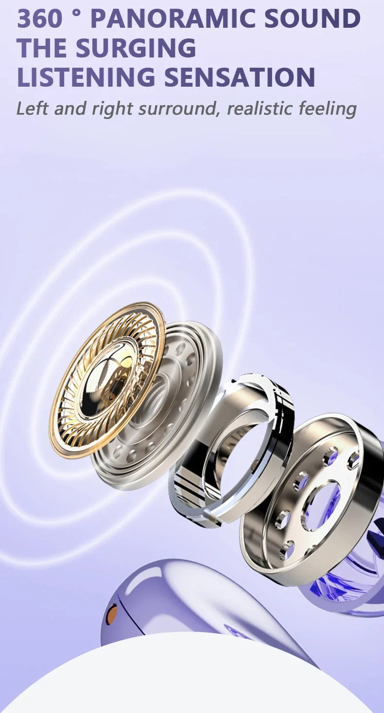 Lenovo Wireless Bluetooth 5.4 Earphones TWS Panoramic Sound Effects Ultra Long Battry Life Headphones Comfortable To Wear TA410