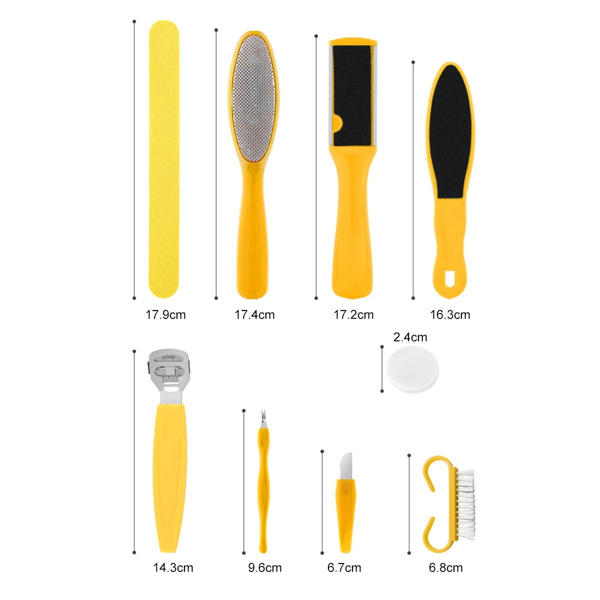Professional Pedicure Tool Set, Stainless Steel Foot Care Kit, Dead Skin Remover, Pedicure Kit, Foot File Kit, Foot Healing Tissue Remover