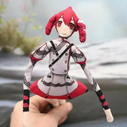 Funny Kasane Teto Plush Toys Anime Merchandise Fan Collection Decorative Ornaments Twistable Wire Frame Gift For Children Friend