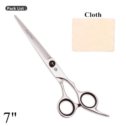 Purple Dragon Dog Grooming Scissors 6.5" 7" Straight Scissors Thinning Shears Professional Pets Shears Curved Scissors Z4001