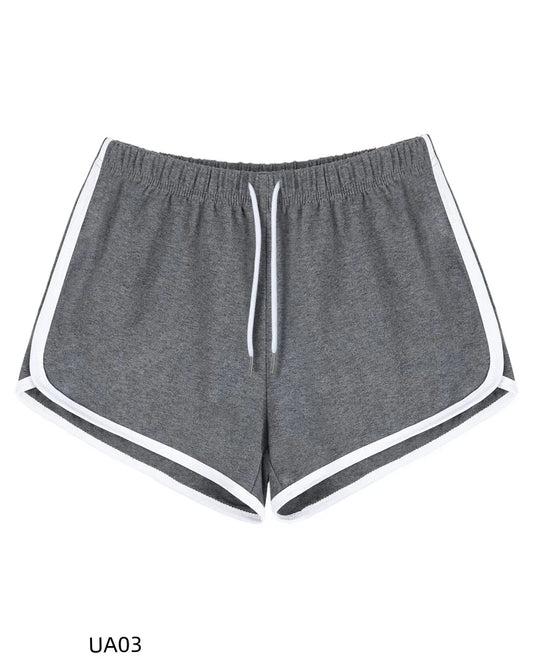Summer Women's Casual Solid Cotton shorts Yoga Gym Workout Fitness Pants Loose Student Comprehensive Training Short
