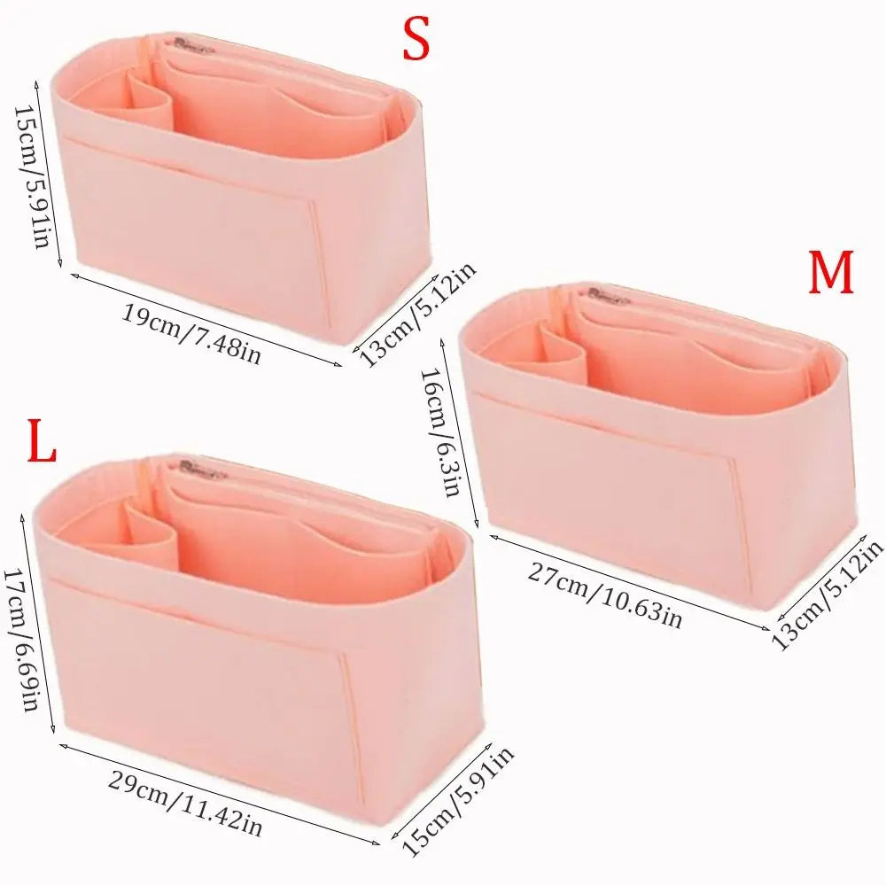 Dustproof Felt Liner for Longchamp Bag Felt Insert Liner Purse Organiser Pouch Handbag Tote Internal Organizer Bag with Pockets