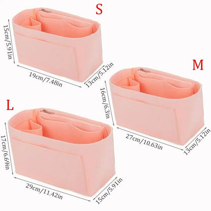 Dustproof Felt Liner for Longchamp Bag Felt Insert Liner Purse Organiser Pouch Handbag Tote Internal Organizer Bag with Pockets