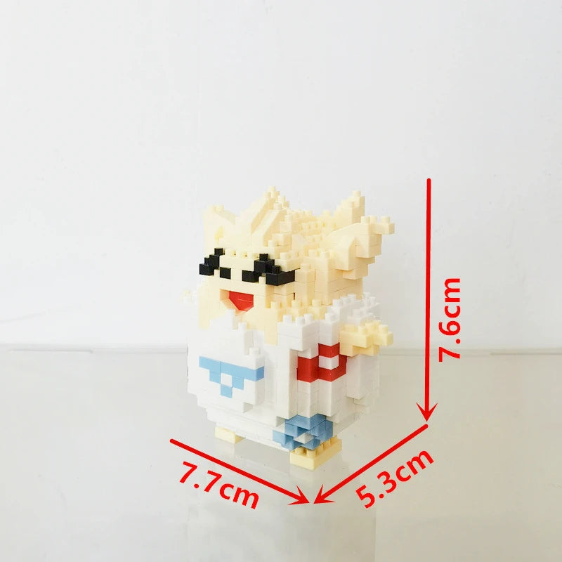 75 Style Building Blocks Assembly Anime Picachu Charizard Doll Blastoise Bulbasaur Gengar Bricks Figures Toy for Kid Gift