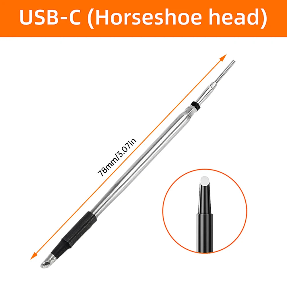 USB digital display soldering iron Type C interface mini soldering iron set 260-420 ℃ five temperature switching