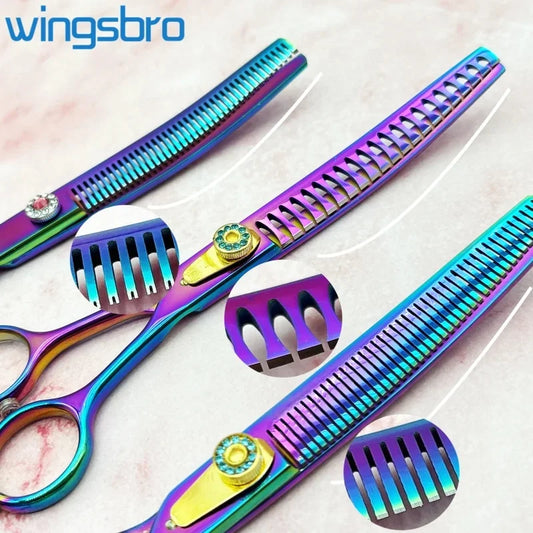 7 inch Dog Hair Trimming Scissors,Pet Grooming Curved Scissors ,Dog Beauty Grooming Curved thinning Scissors Pet Groomer