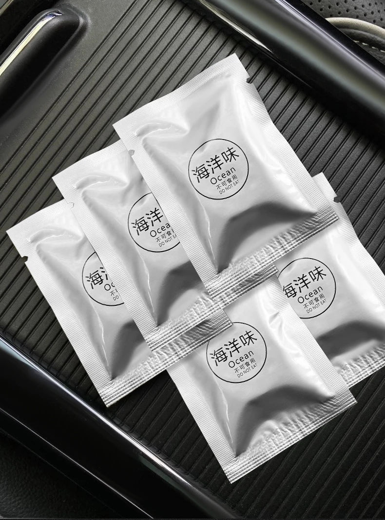 5PCS Car Air Outlet Aromatherapy Tablets Air Outlet Supplement Tablets Small Fan Pe Solid Fragrance Tablets