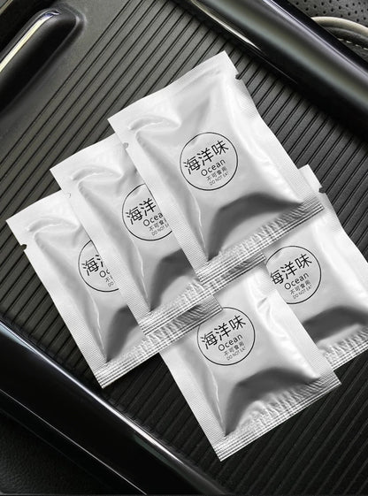 5PCS Car Air Outlet Aromatherapy Tablets Air Outlet Supplement Tablets Small Fan Pe Solid Fragrance Tablets