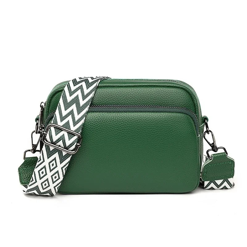 Women Crossbody Bag Multi Space Fashion Design Sense Large Capacity PU Material Lightweight Single Shoulder Bag