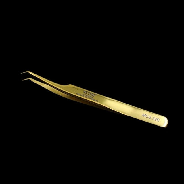100% Vetus Original MCS Series New Style Premium Eyelashes Tweezers Ultra Fine Tip Improve for 3D 6D Lashes Extensions
