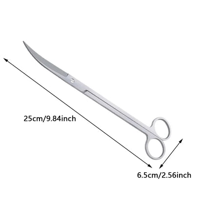 Aquarium Tools Set Scissor Tweezers Plants Wave Scissors Grass Stainless Cleaning Tools Fish Tank Shovels Aquarium Accessories