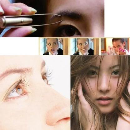 1/3Pcs Led Eyebrow Tweezers Stainless Steel Face Eyebrow Design Eyelashes Remover Tools Light Eyelash Tweezers Beauty Makeup